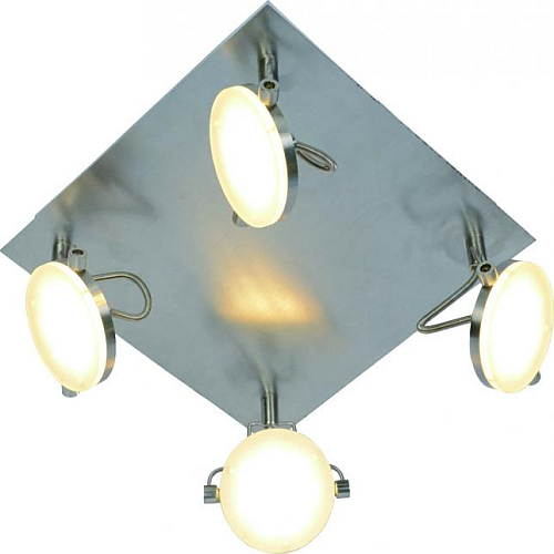 Aplique cuadrado led 4x5w 3000K cromo modelo solución